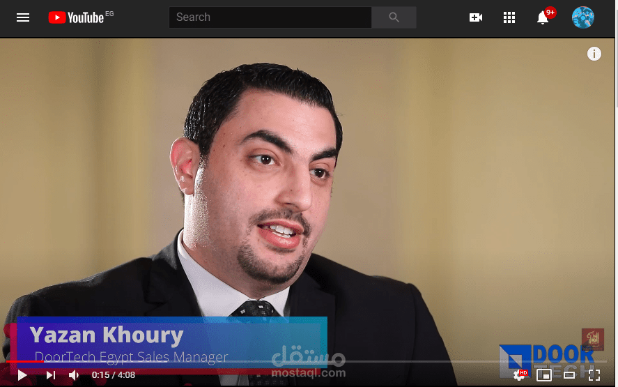 انتاج فيديو تعريف بشركة ابواب خشبية