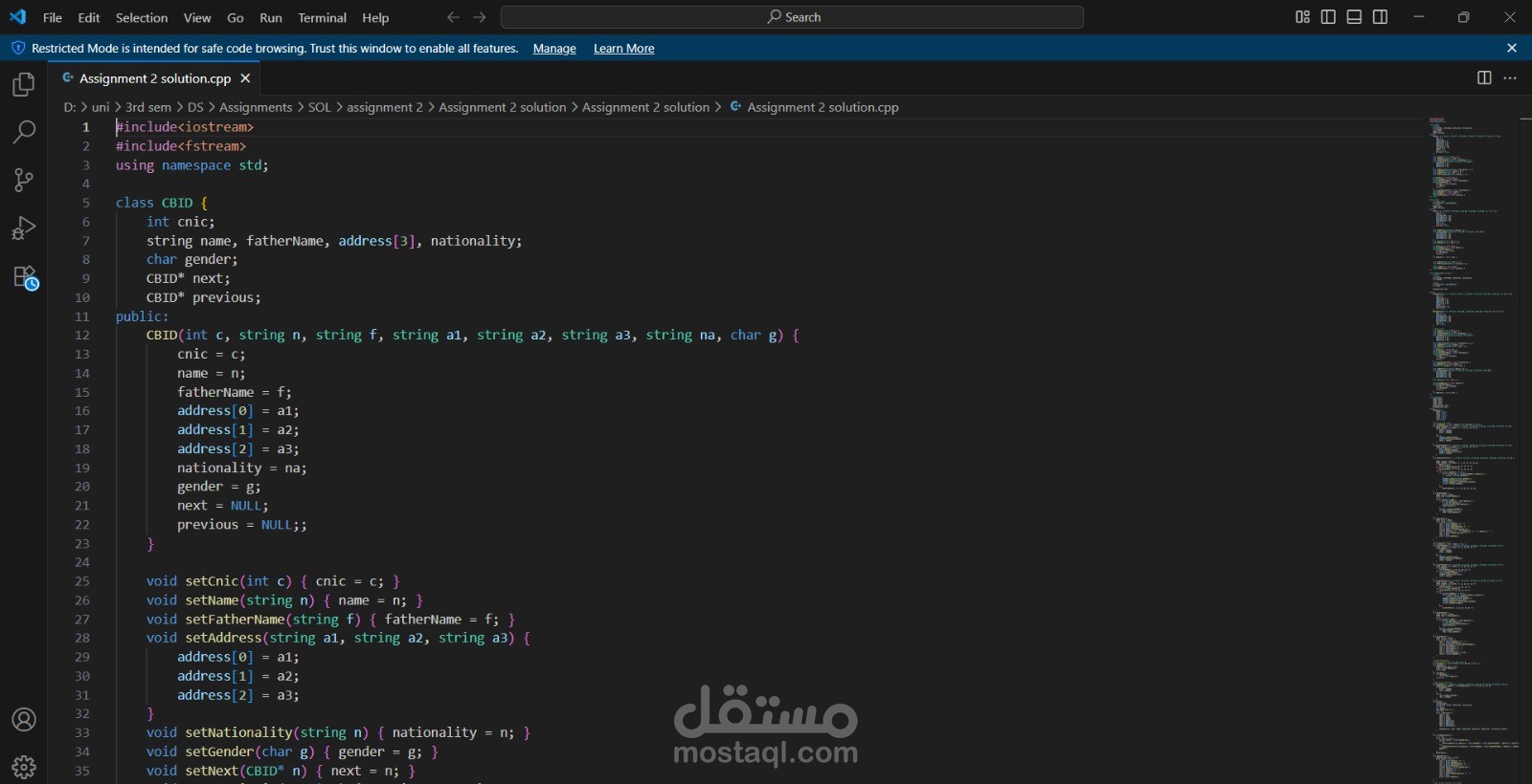 Data structures (linked list, queue, stack)