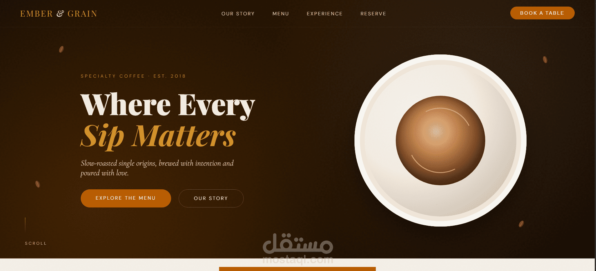 Coffeshop website