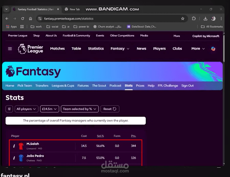 fantasy scraping