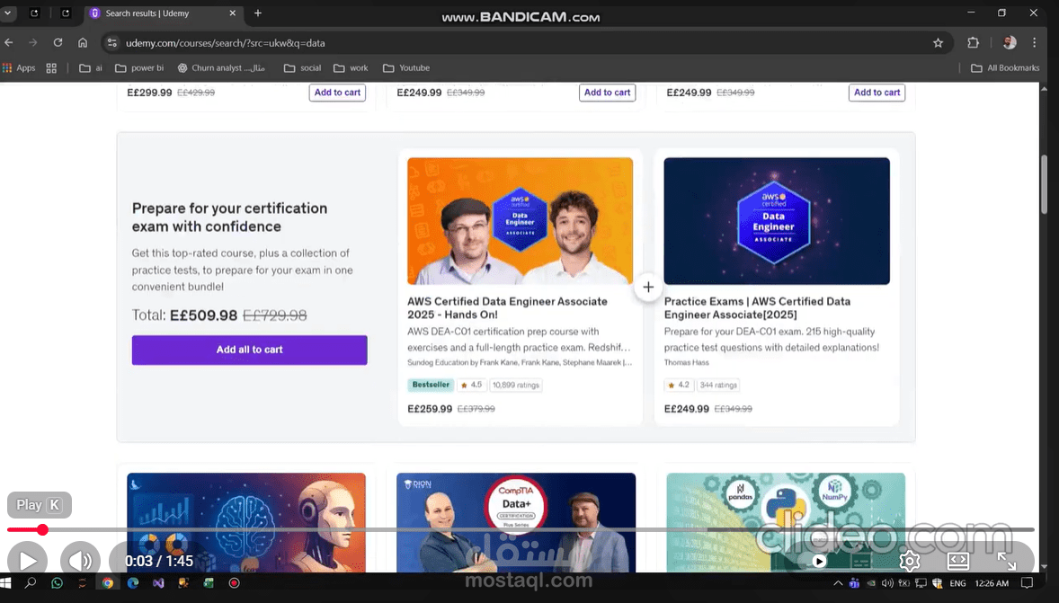 scraping udemy
