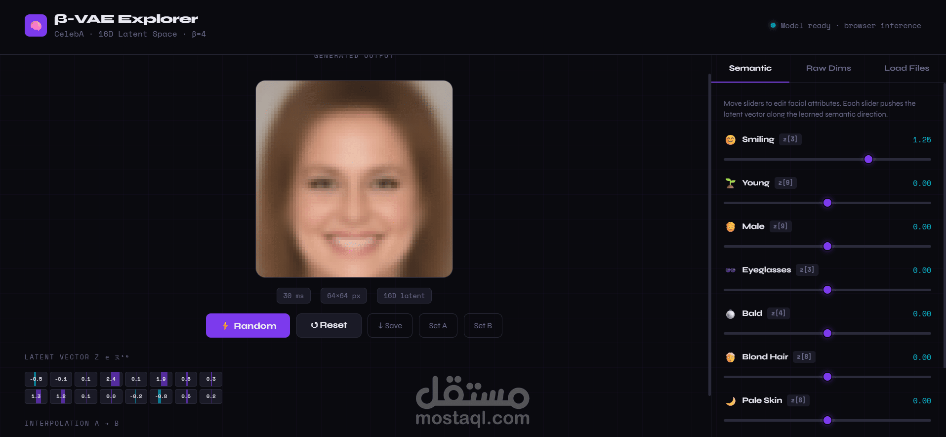 مشروع ضغط وتوليد الوجوه باستخدام الشبكات التلقائية التباينية (VAE)