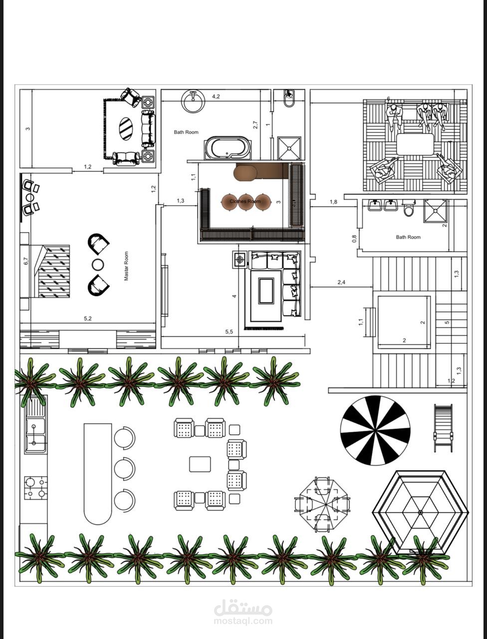 مخطط سكني من دورين الدور الثاني