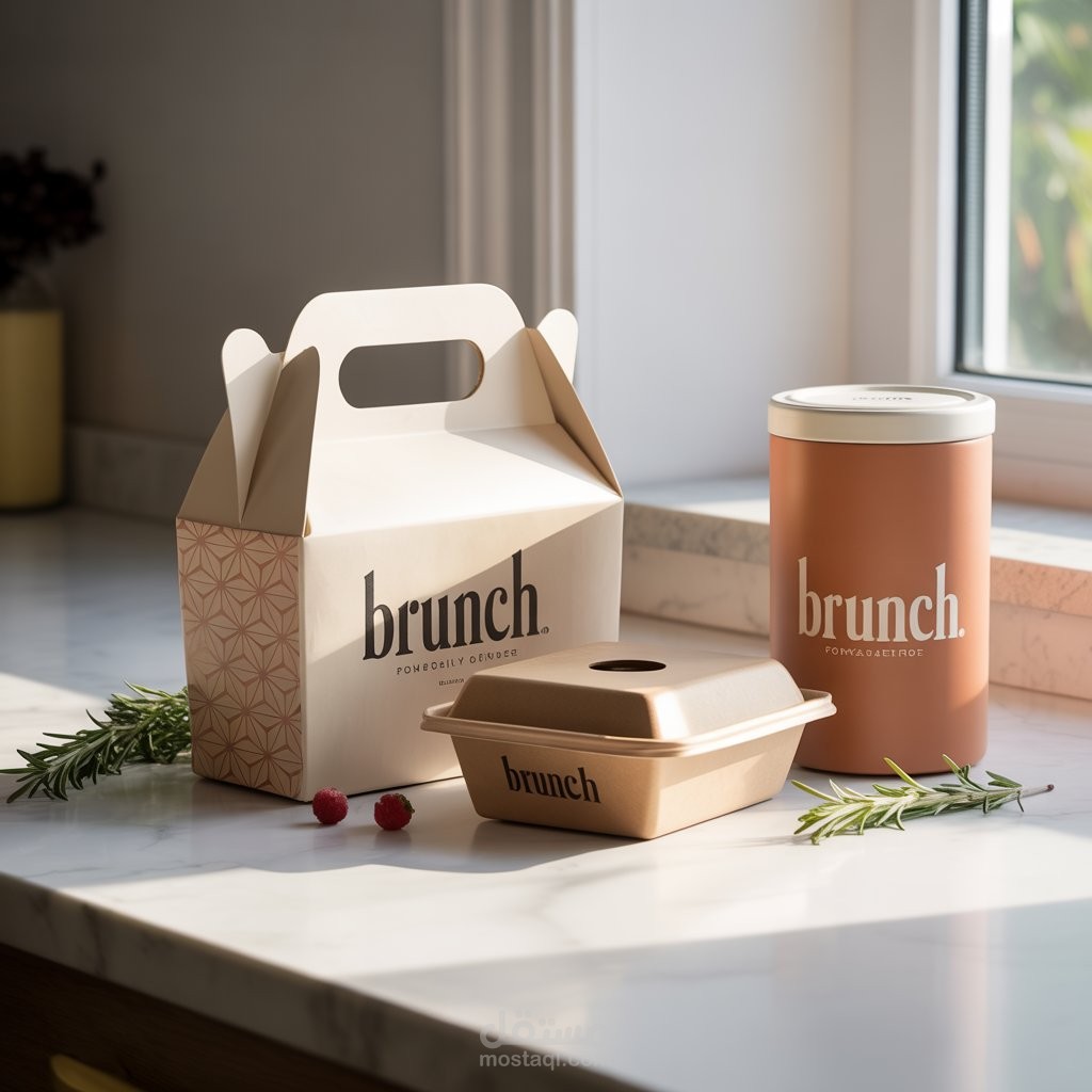 تصميم هوية بصرية متكاملة لمشروع Brunch – فطور بلمسة راقية