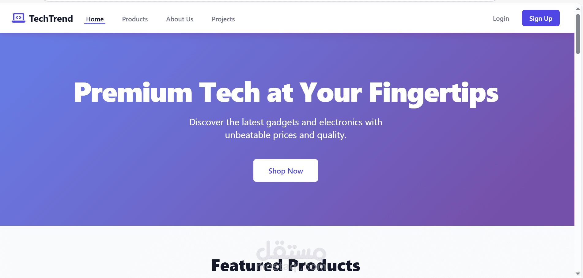 a site developed with AI