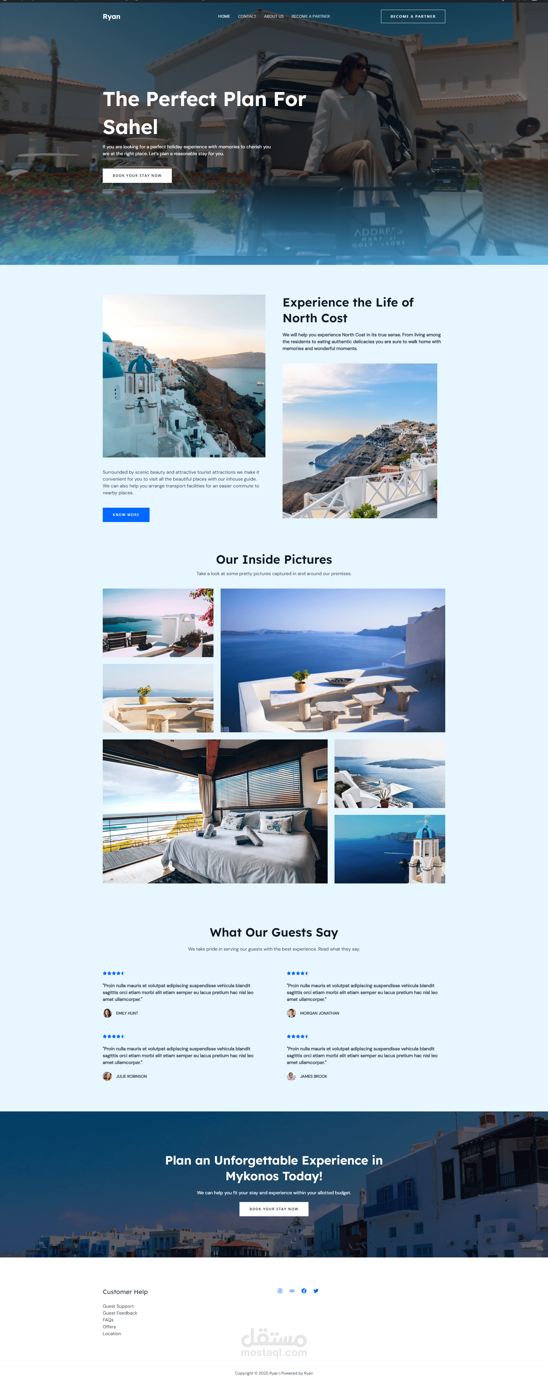 عمل موقع للإيجار العقارات في الساحل الشمالي