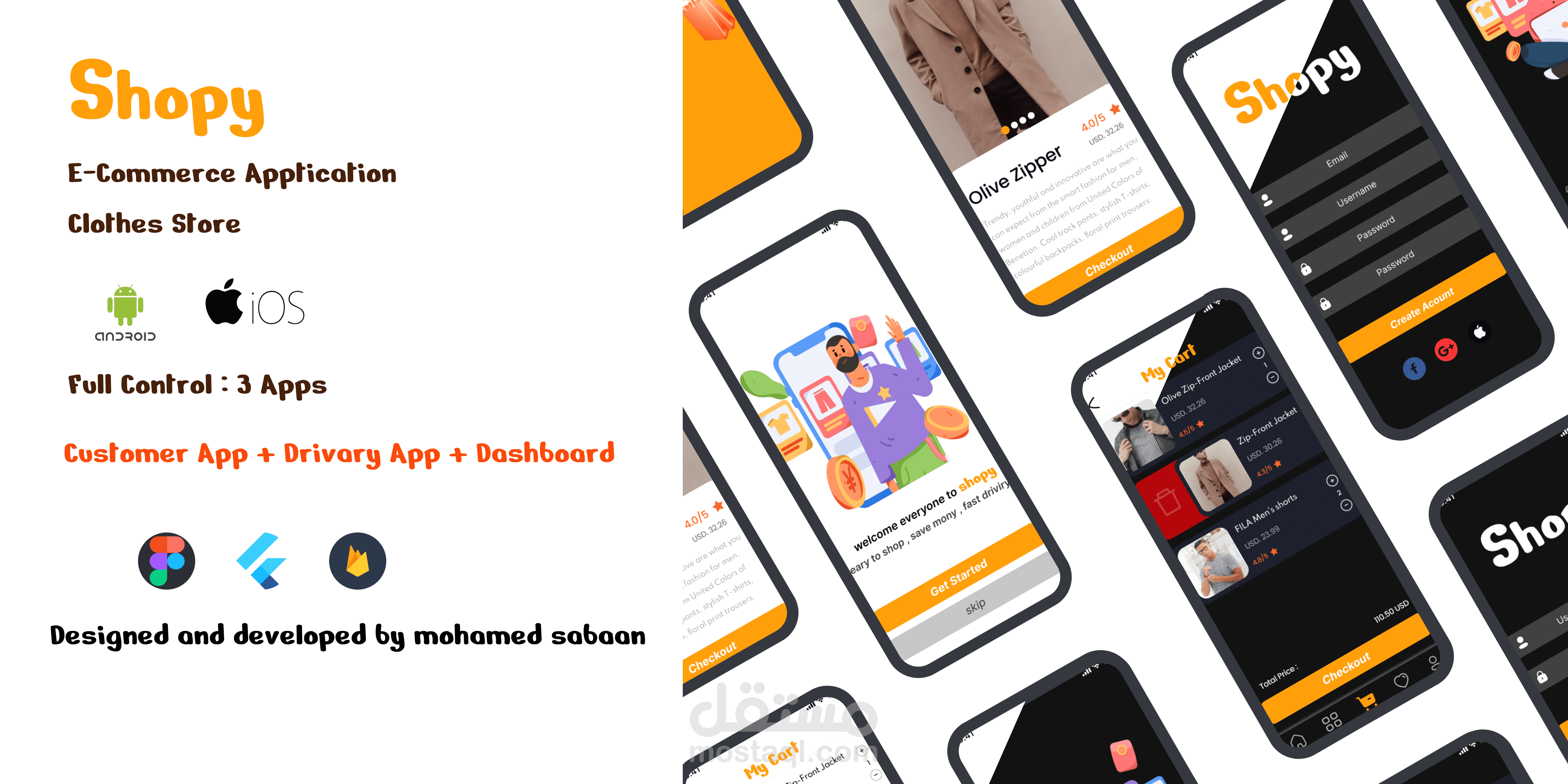 Shopy – تطبيق متجر إلكتروني لبيع الملابس