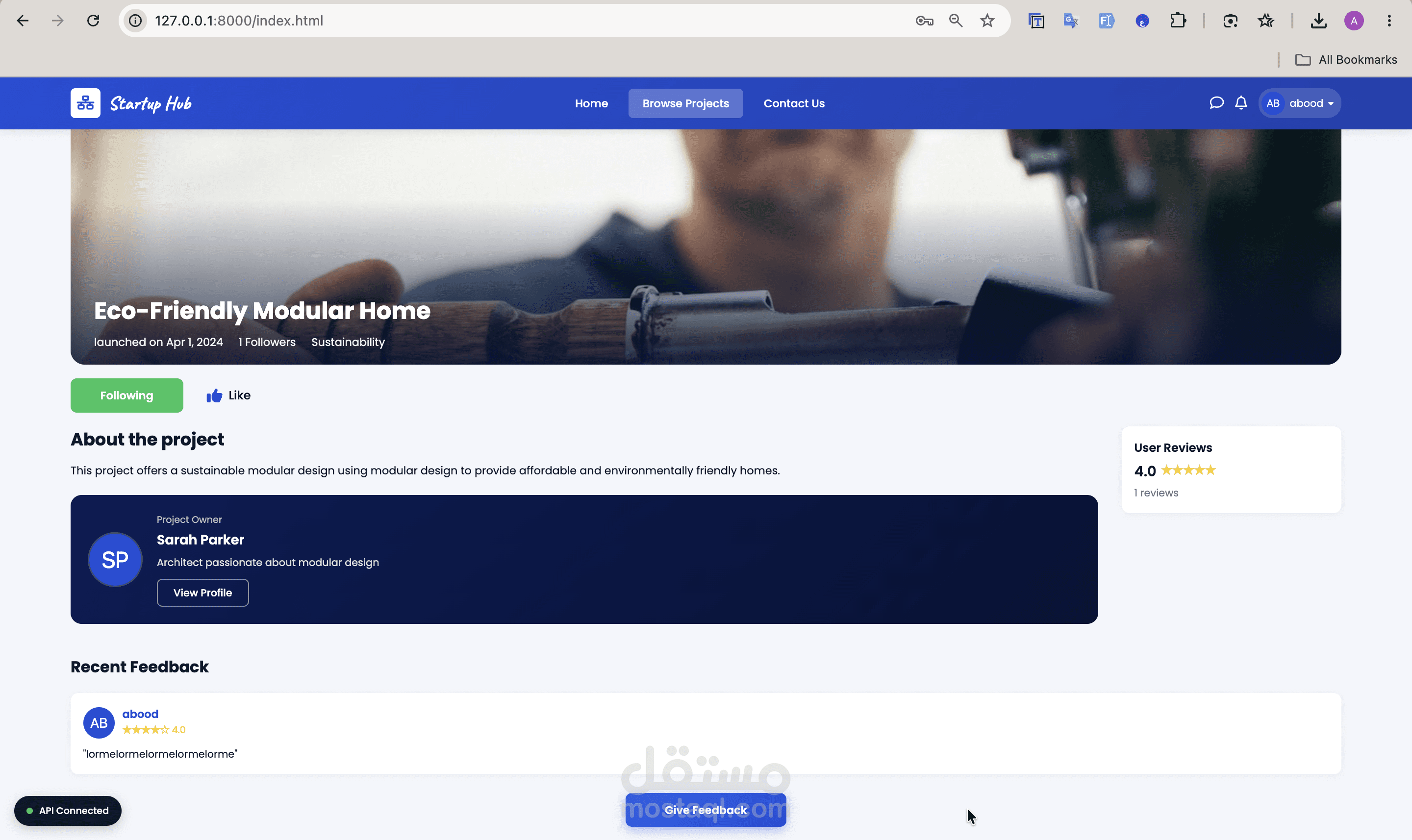 موقع مطعم  — Laravel Blade & HTML & CSS