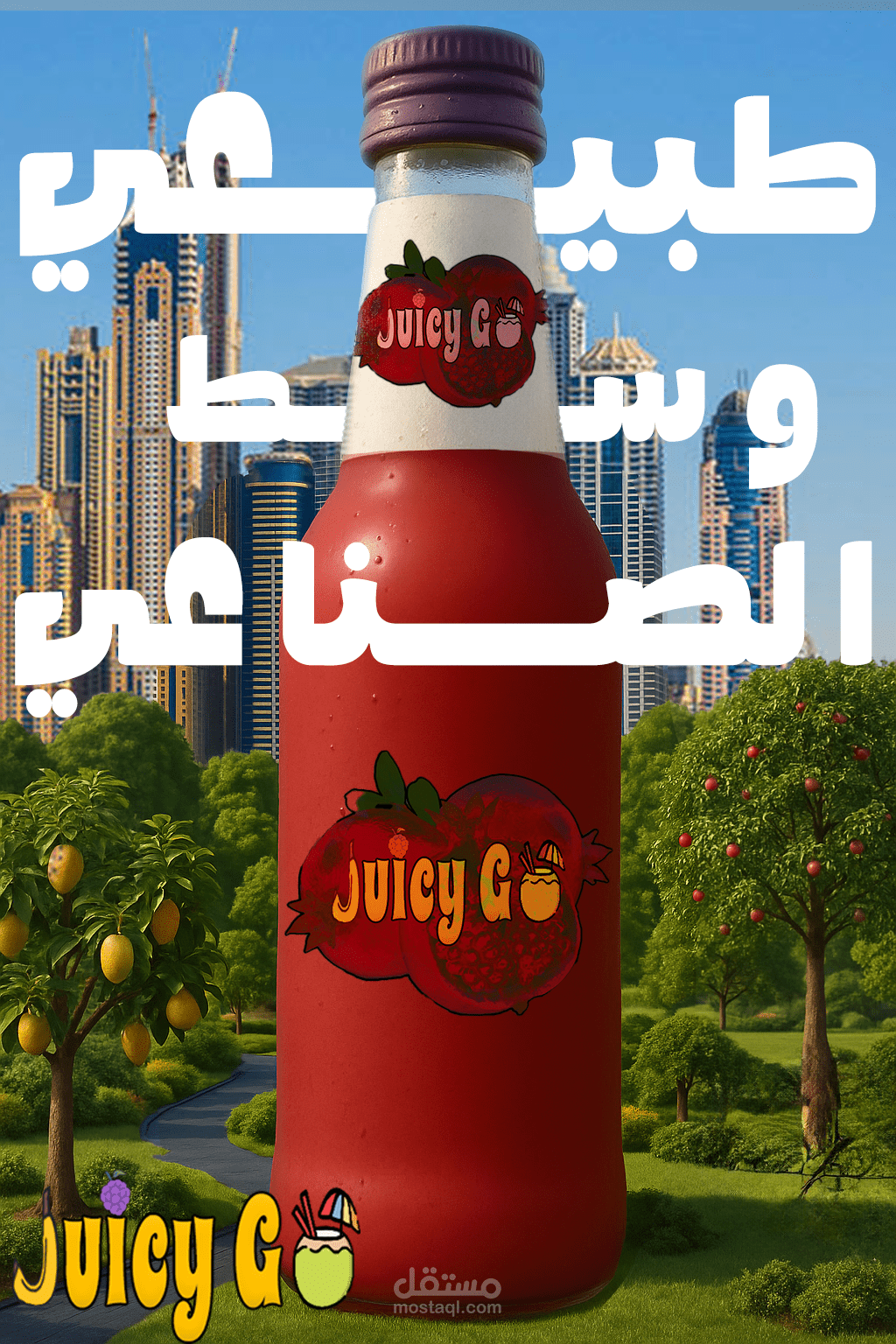 طبيعي وسط المنتجات الصناعية