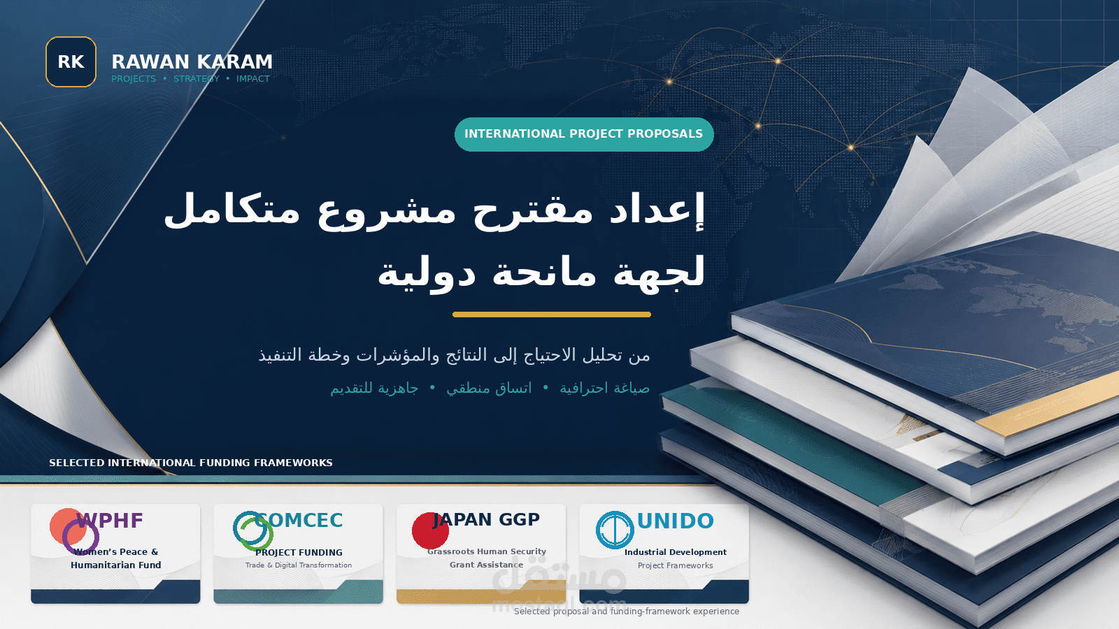 إعداد مقترح مشروع متكامل باللغة الإنجليزية لجهة مانحة دولية