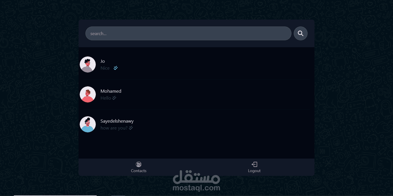 تطبيق دردشة فوري مع دعم الصوت (Real-time Chat App with Voice Messaging)