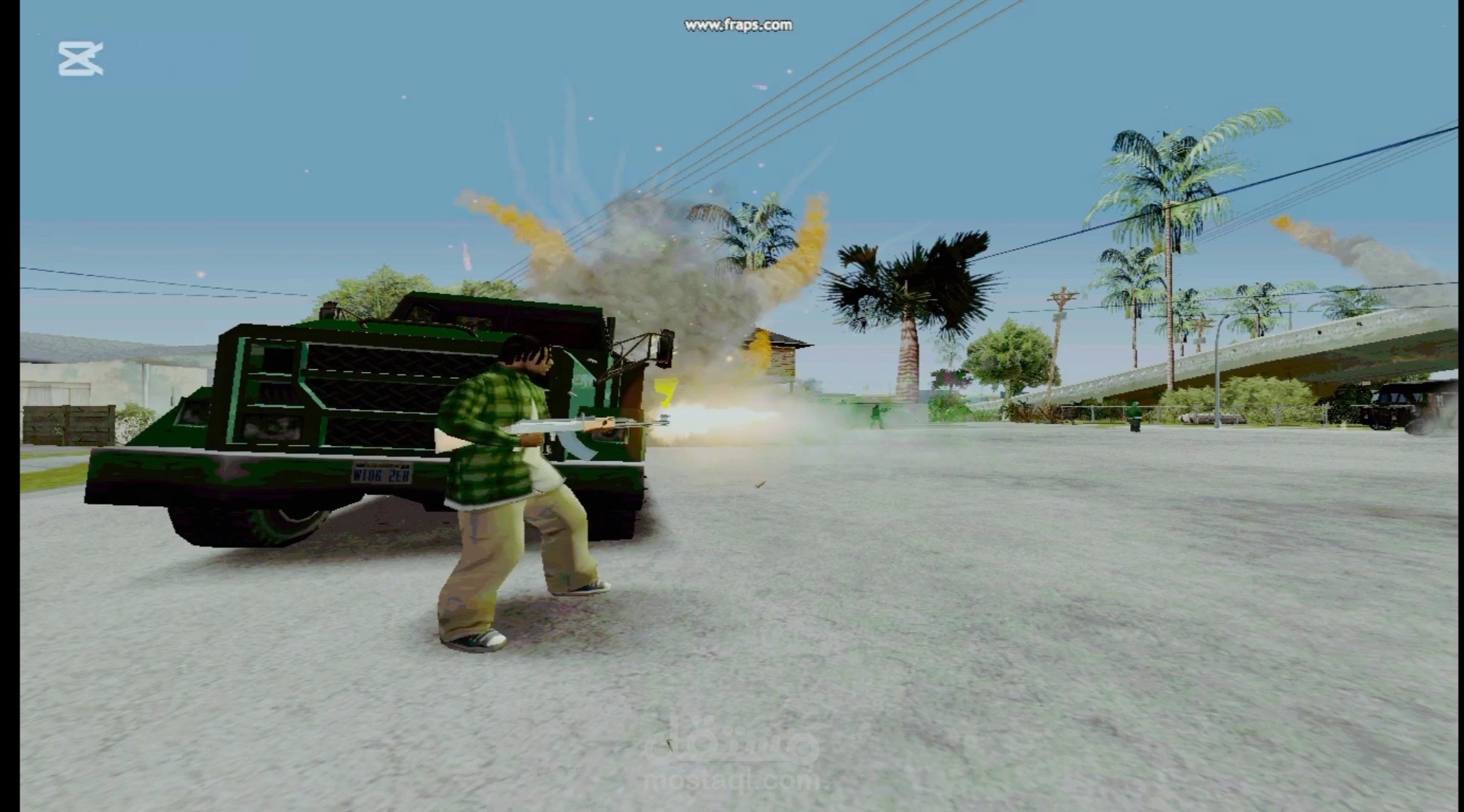تصميم شيء يشبه الانميشن باستخدام gta sa عن طريق بعض المودات والمونتاج