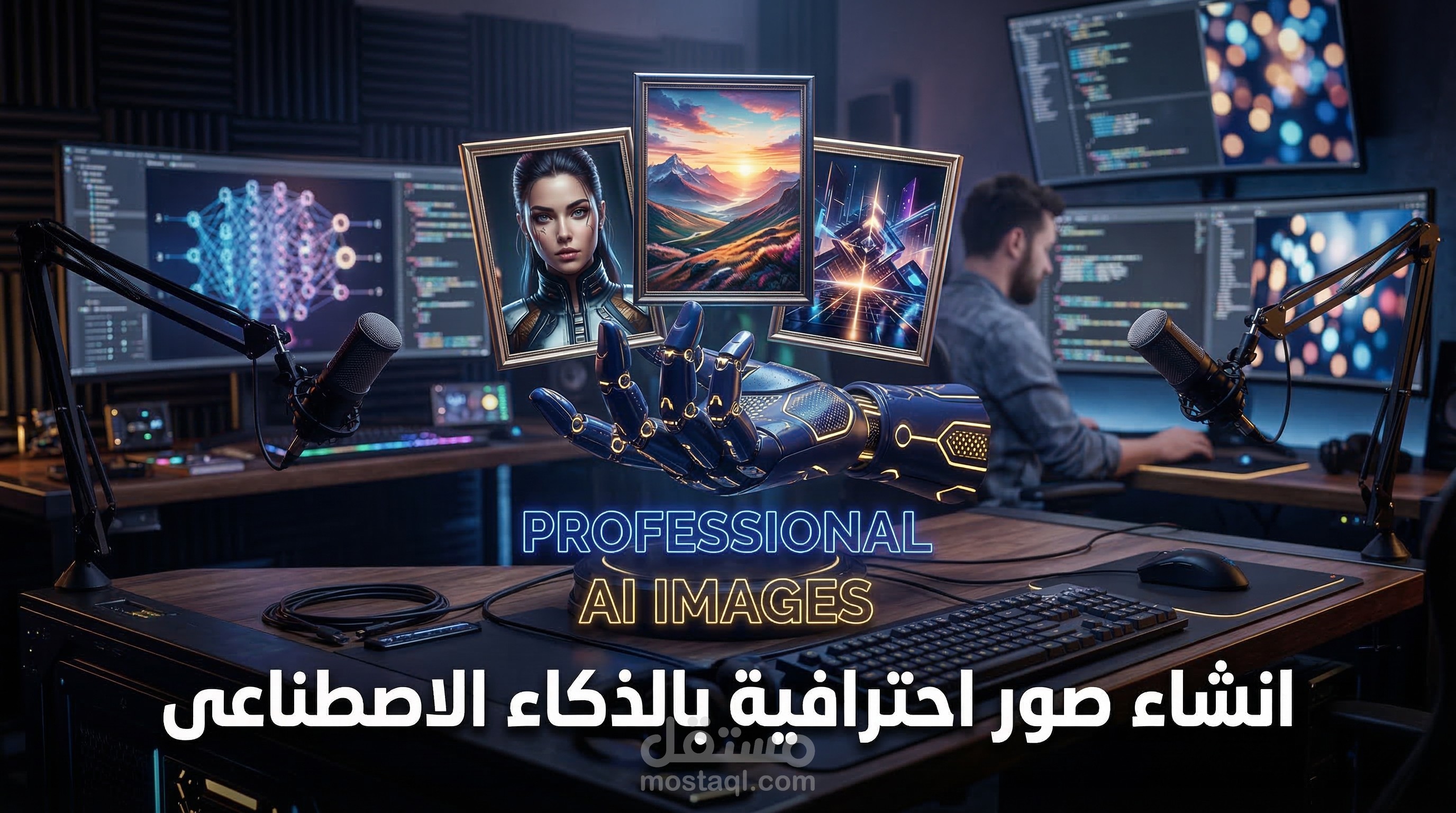 انشاء صور احترافية بالذكاء الاصطناعى بجودة عالية