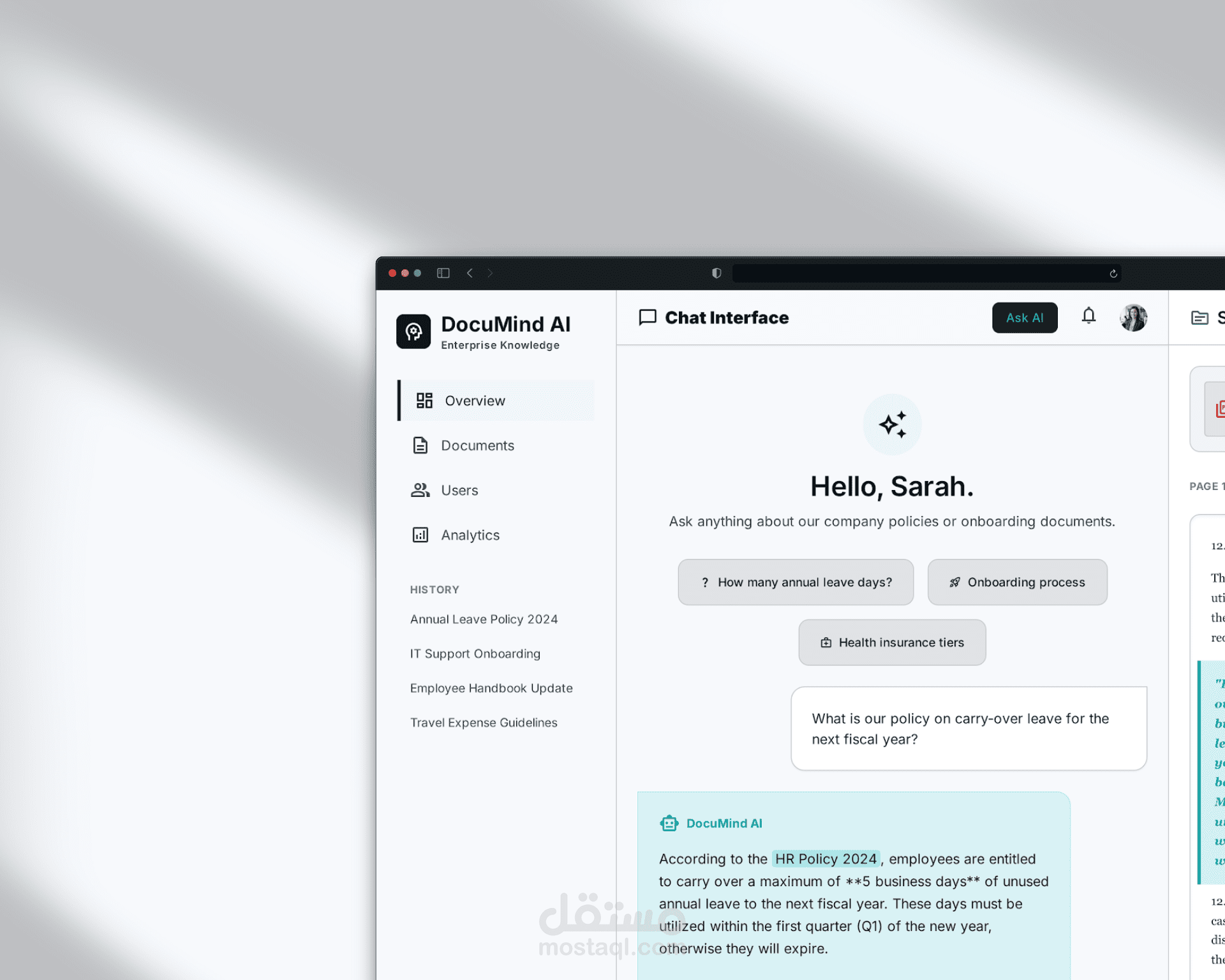 DocuMind AI – Private Knowledge Assistant