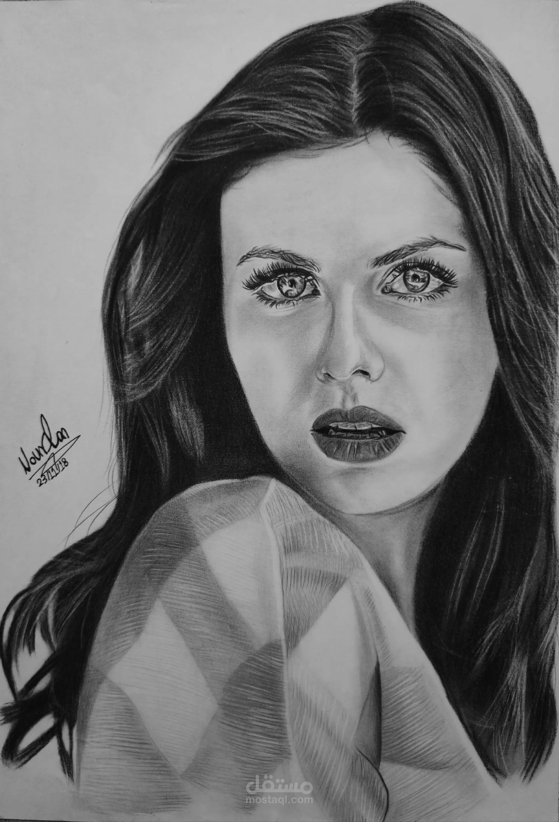 رسم شخصيات فحم ورصاص