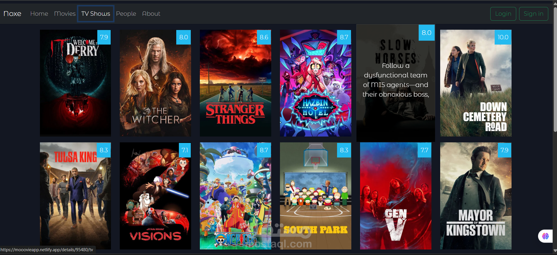 Movie App Website | موقع أفلام