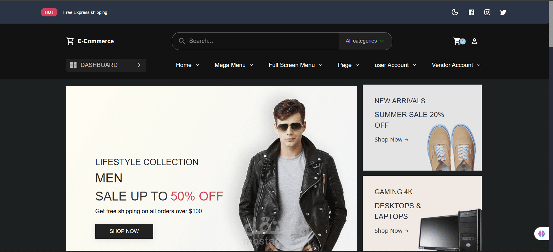 E-commerce Store | متجر إلكتروني لبيع المنتجات