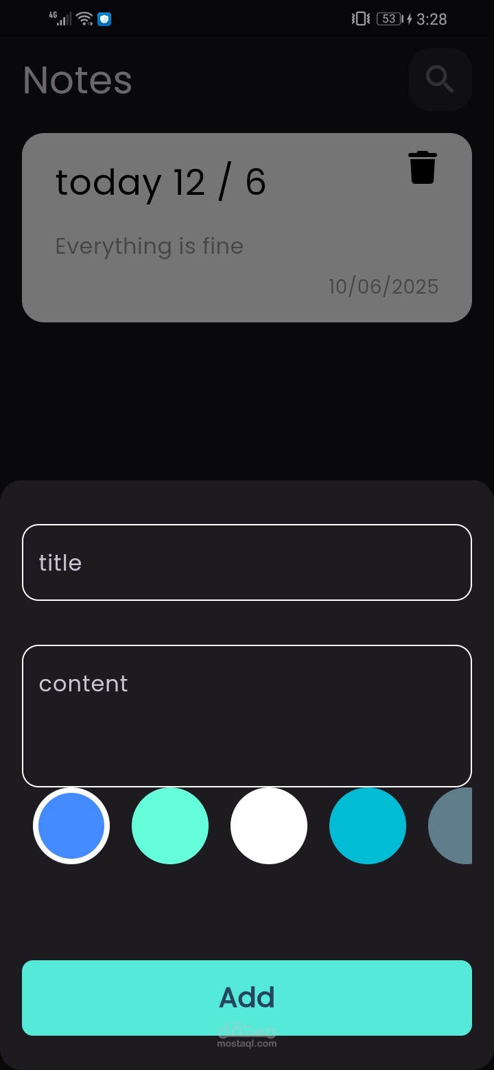 Notes App – Flutter Cross-Platform App