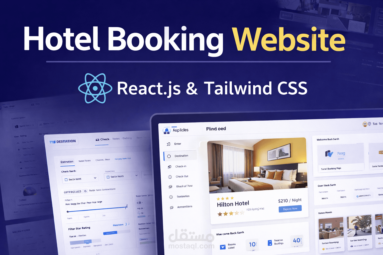 Hotel Booking Website | React.js & Tailwind CSS
