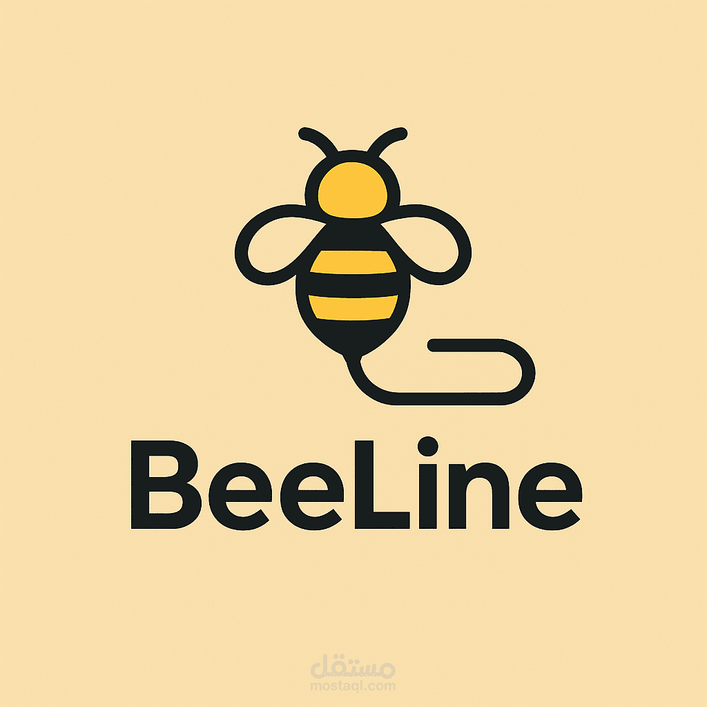 تصميم شعارBeeLineلخدمة توصيل الطلبات.