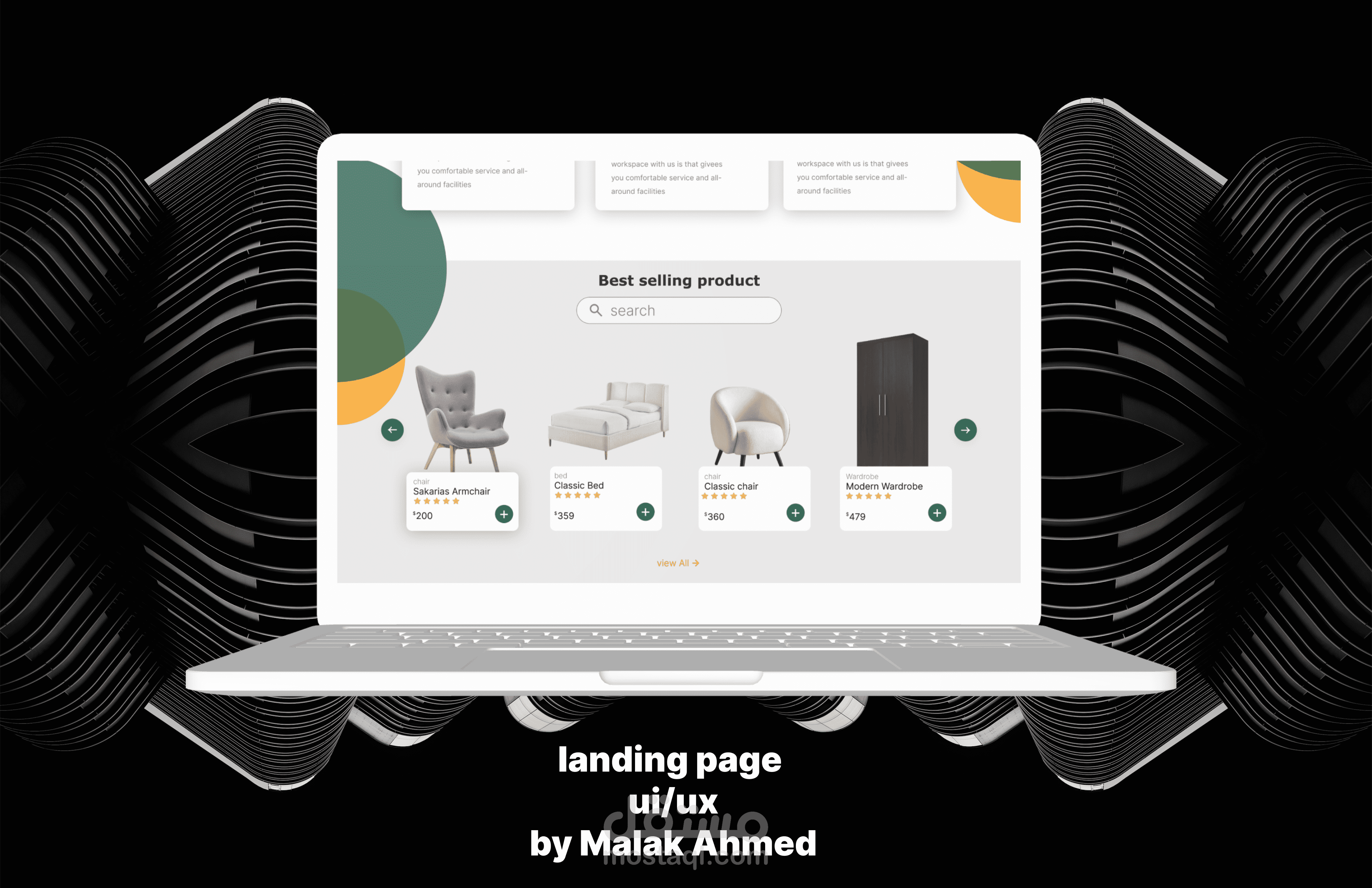Furniture Store Landing Page Design