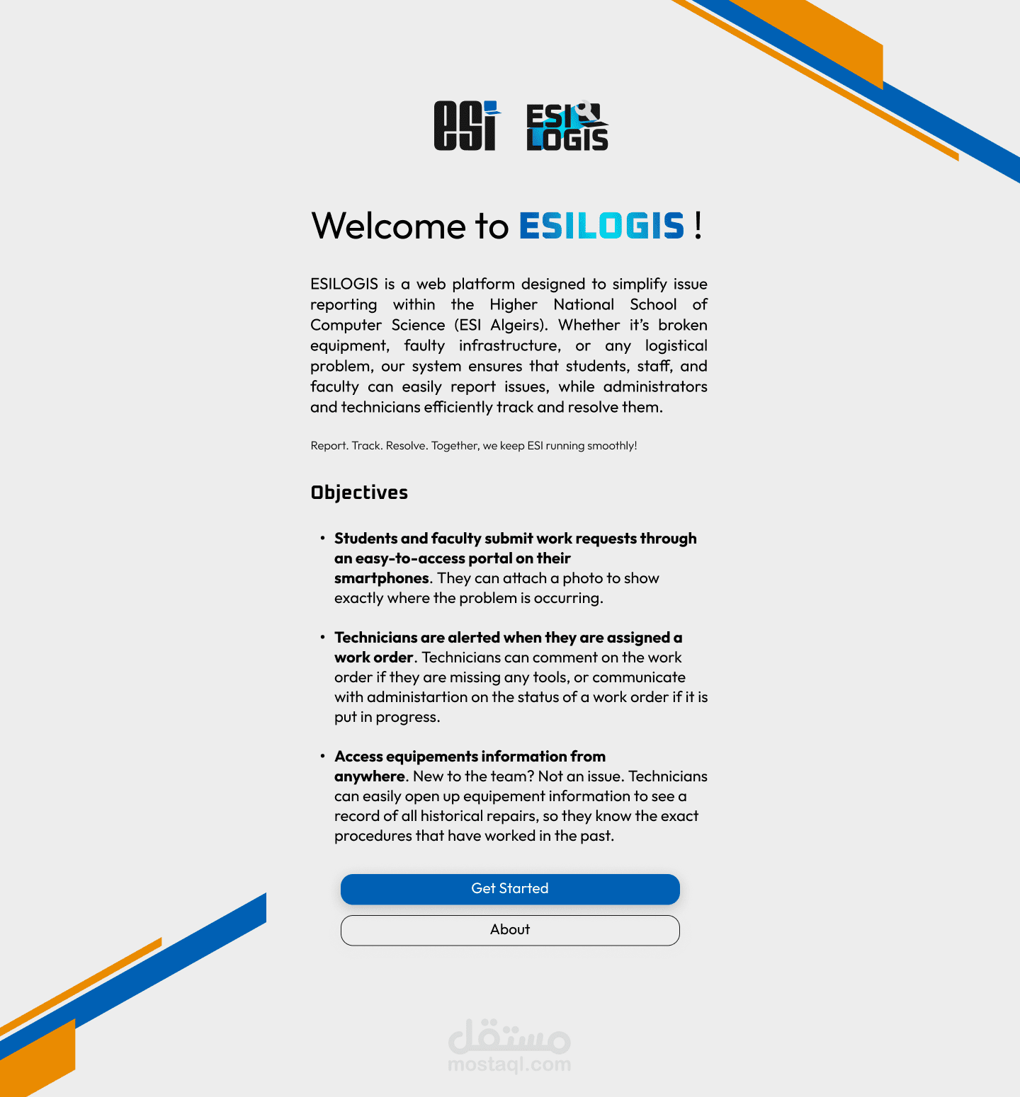 ESI LOGIS نظام رقمي لإدارة اللوجستيات والأعطال داخل المدرسة العليا للإعلام الآلي