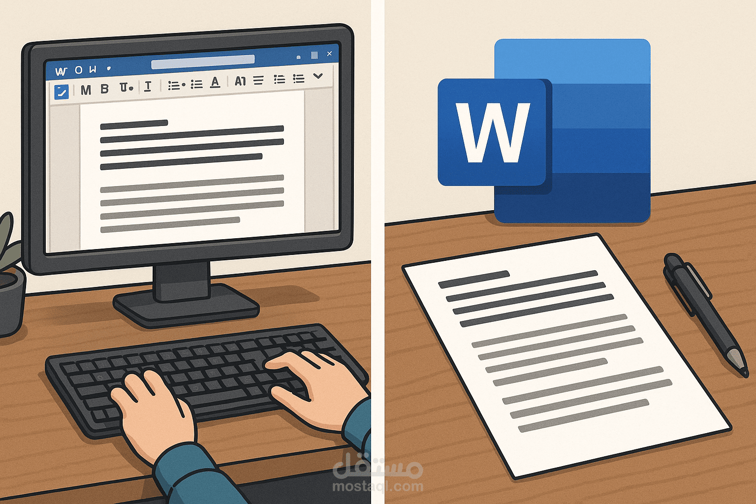 تسنيق بحث تنسيق ملف Word بشكل احترافي وجذاب