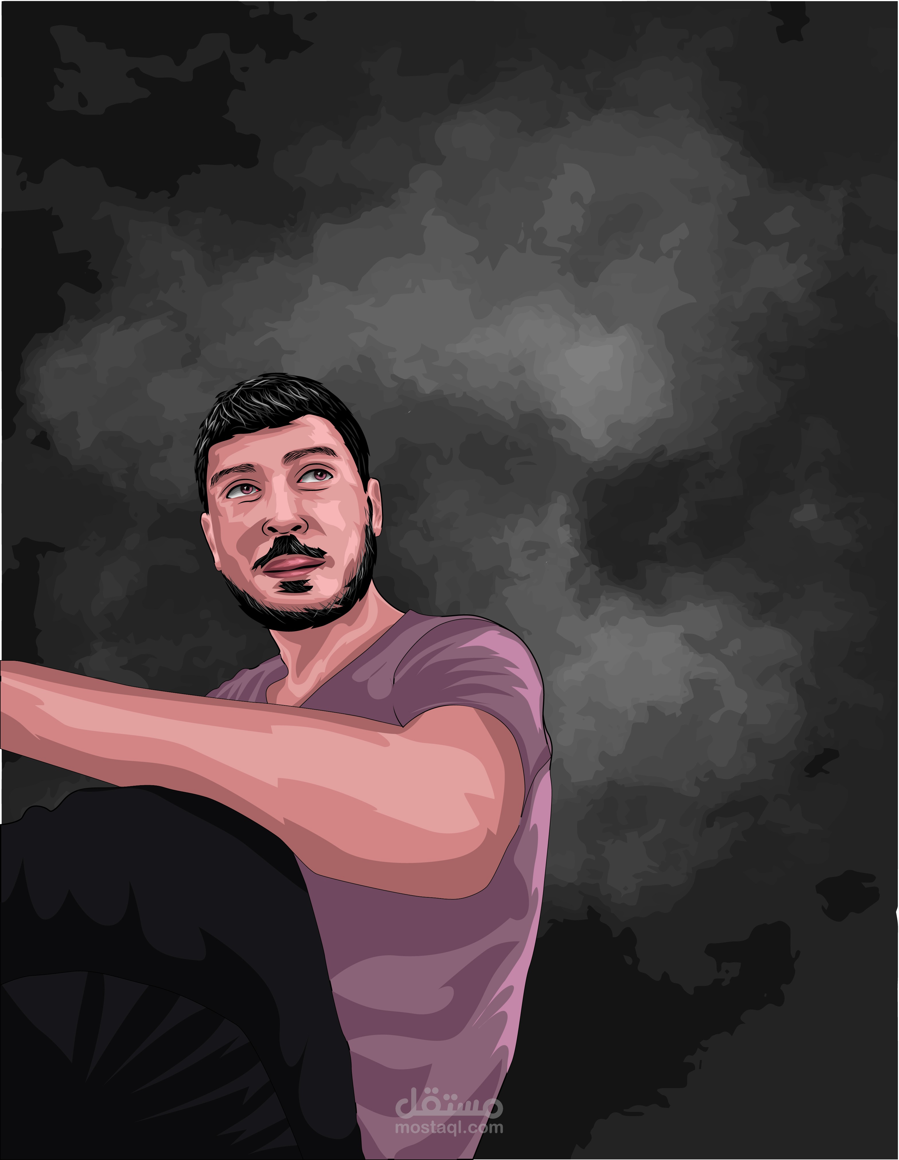 saher vector portrait