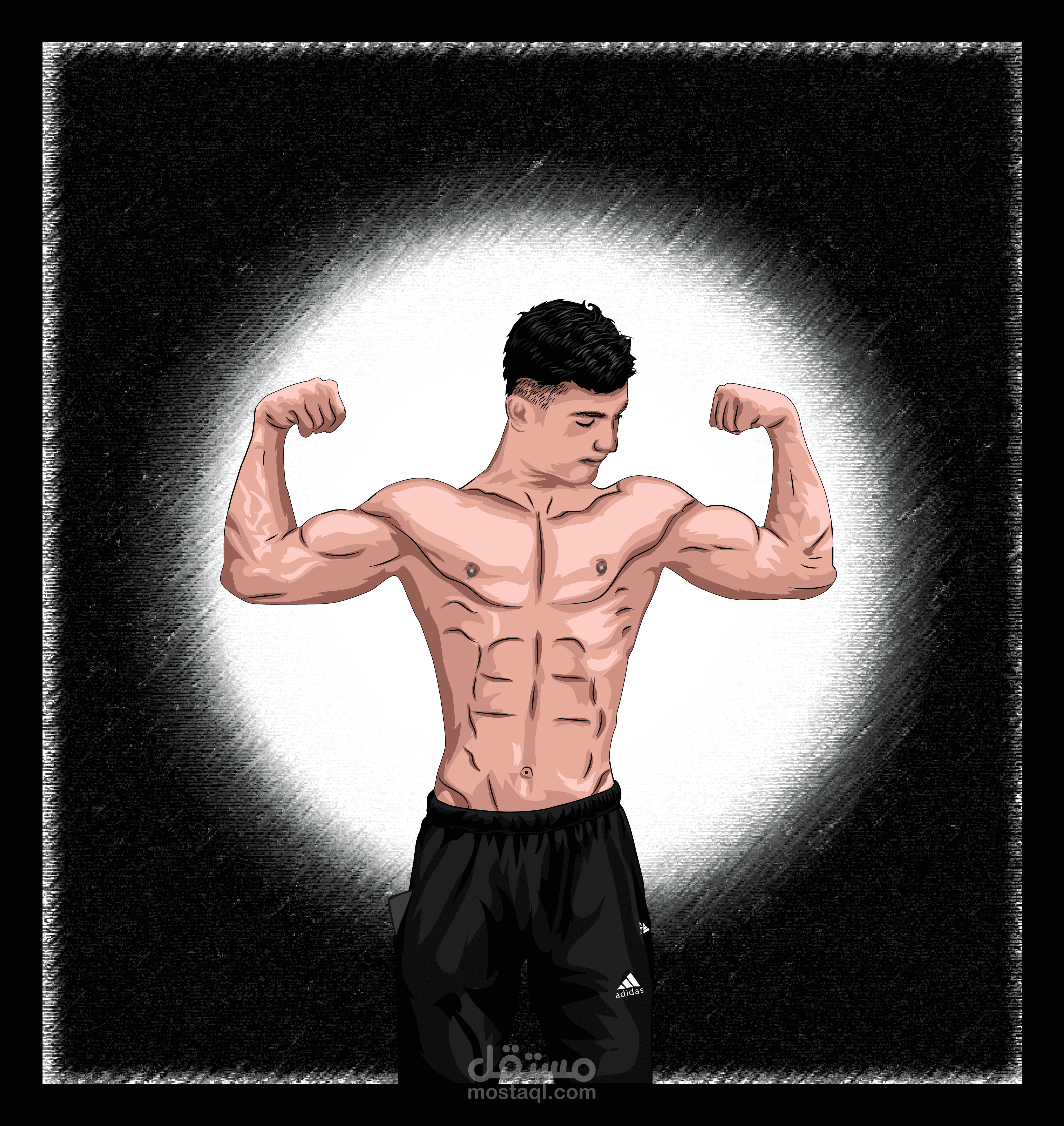 kareem vector portrait