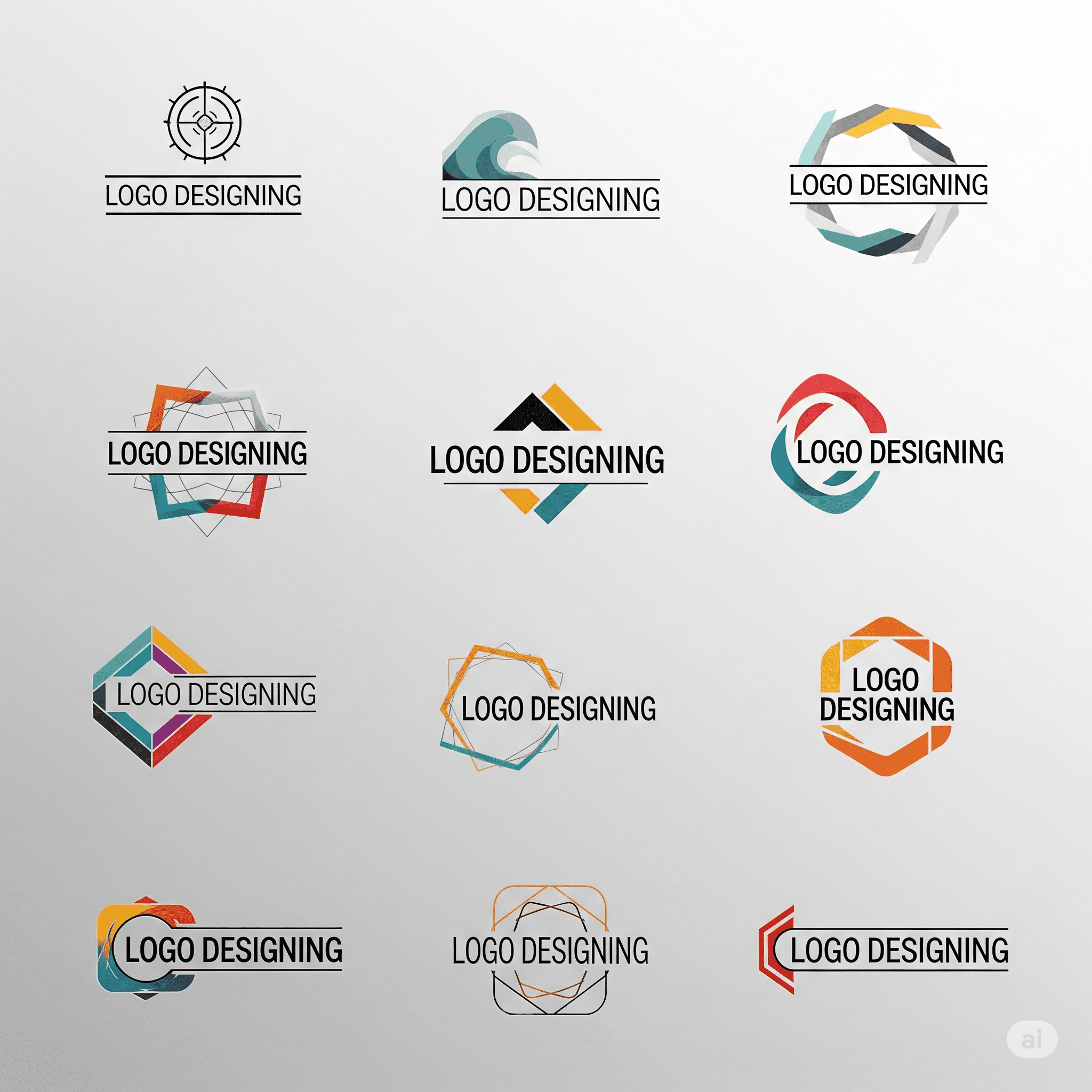 تصميم شعارات لشركة عالمية بأسلوب أحترافى حديث
