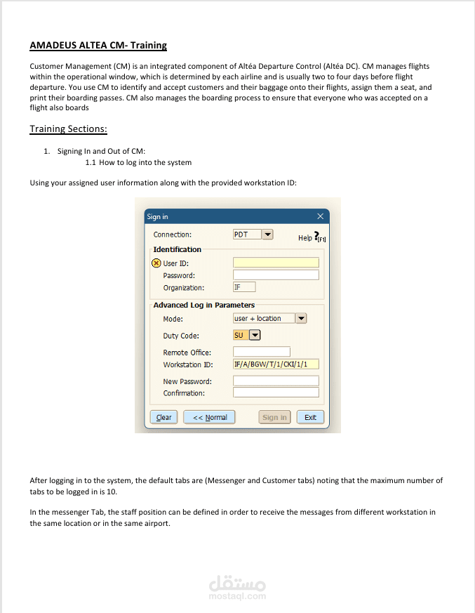 User Manual – Amadeus Altéa CM System