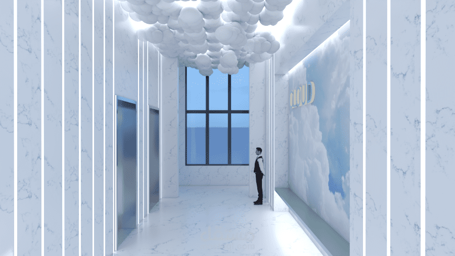 تصميم داخلي لمطعم غيم