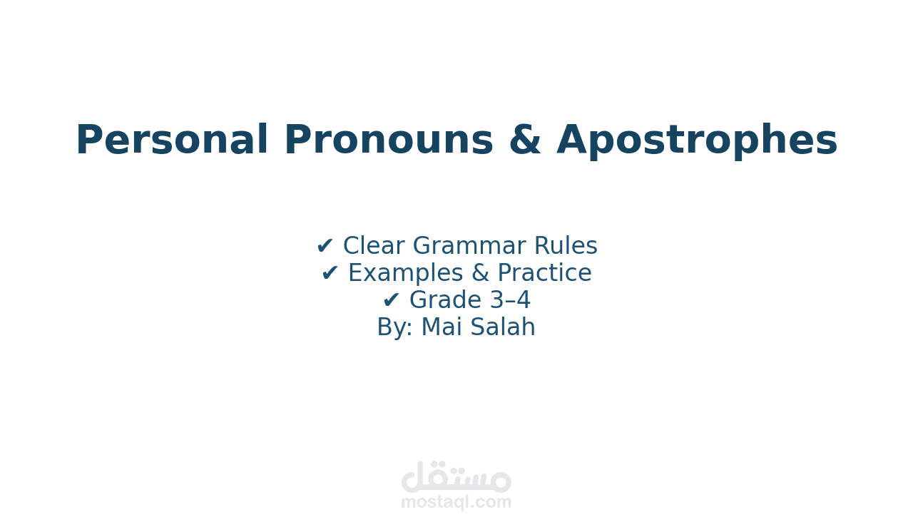 Engaging Grammar Lesson: Personal Pronouns & Apostrophes  Grade 3–4 and demonstrative and reflexive pronouns/ present progressive