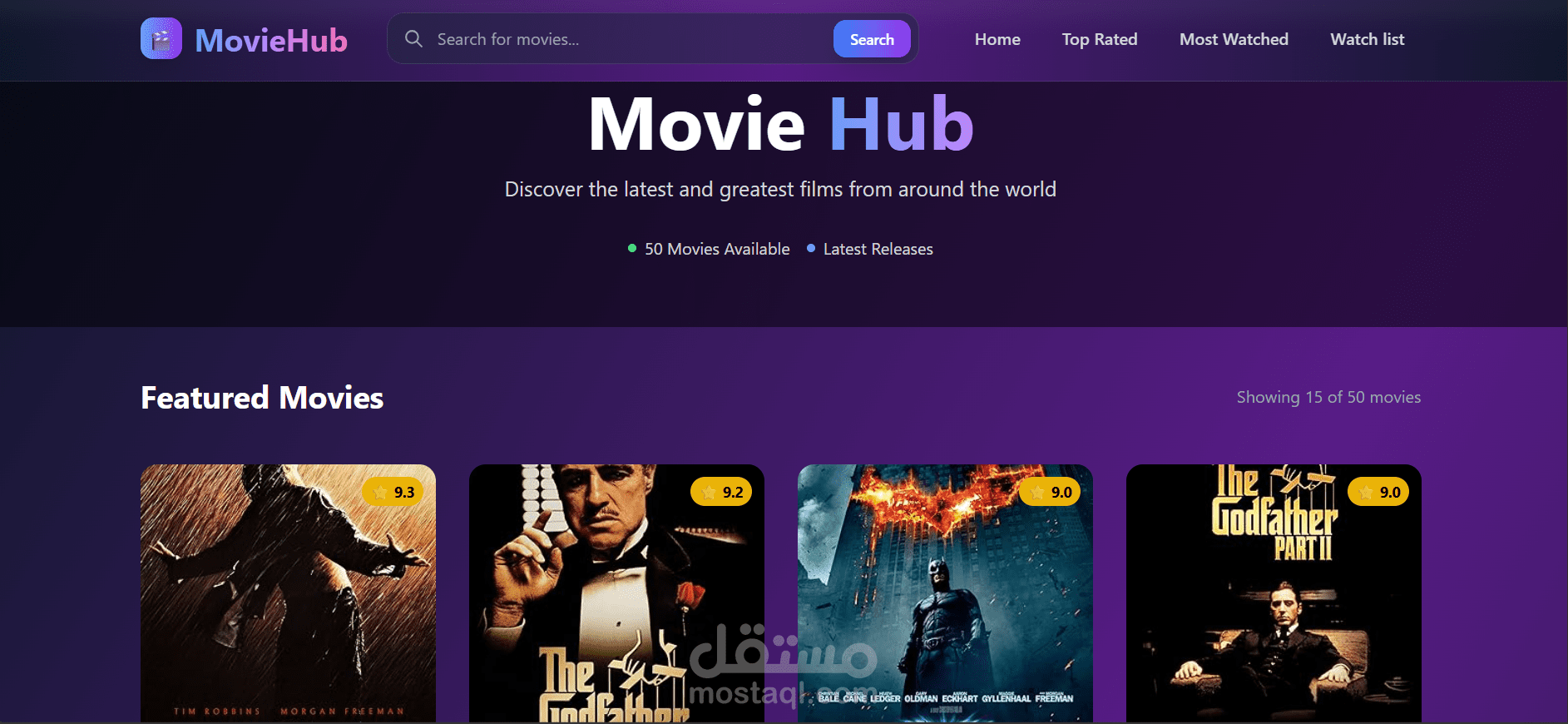 Interactive Movie Discovery App (React & TMDB API)
