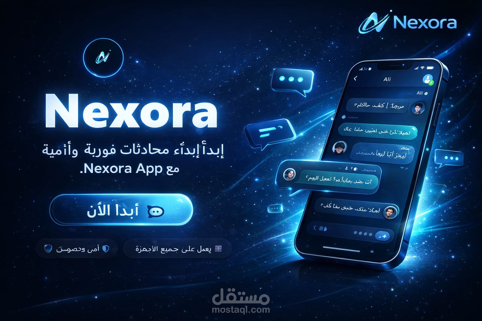 تطبيق محادثة RealTime