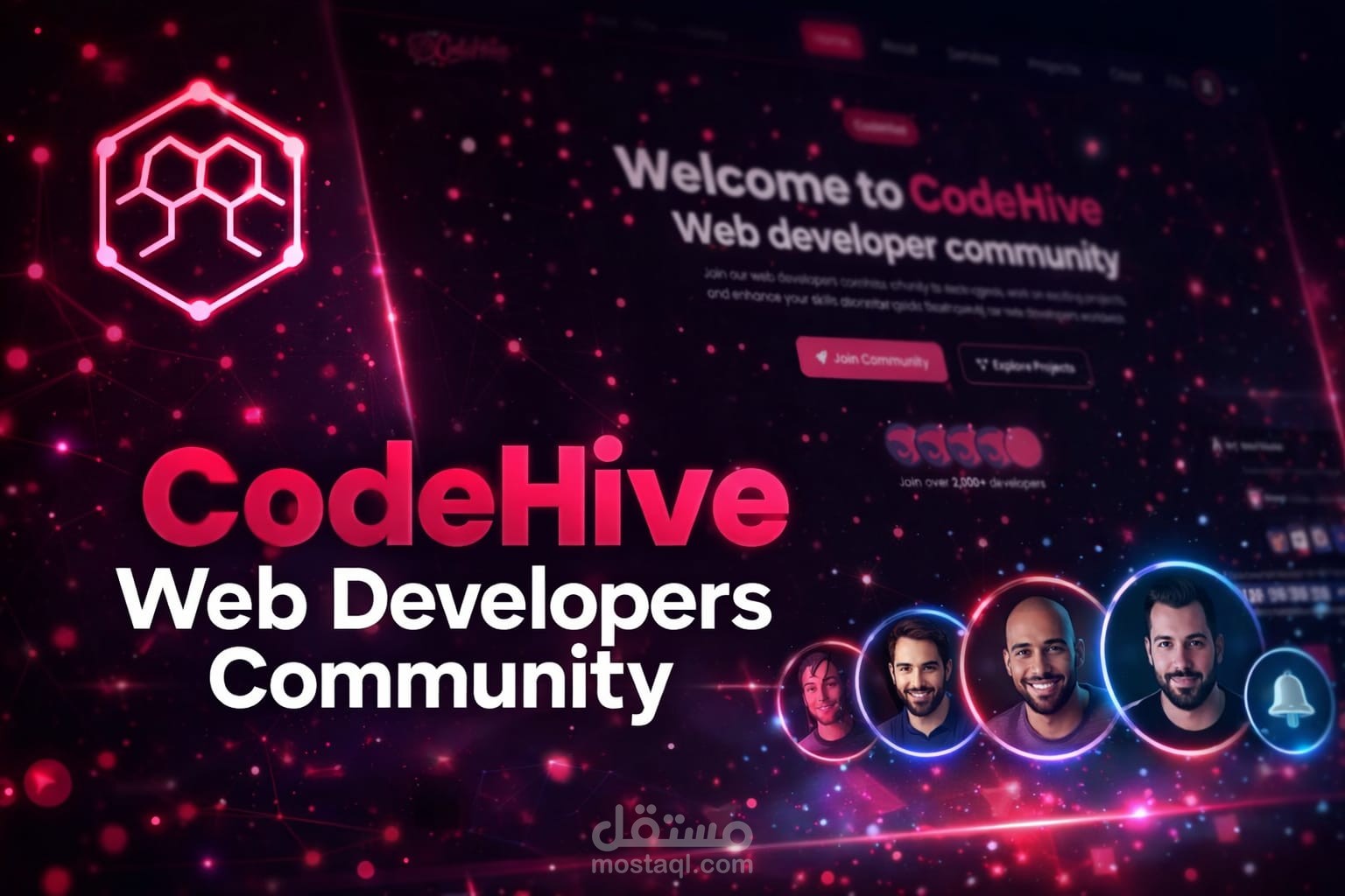 تطبيق تواصل اجتماعي ضخم خاص ب مطوريين ويب (مجتمع الويب)
