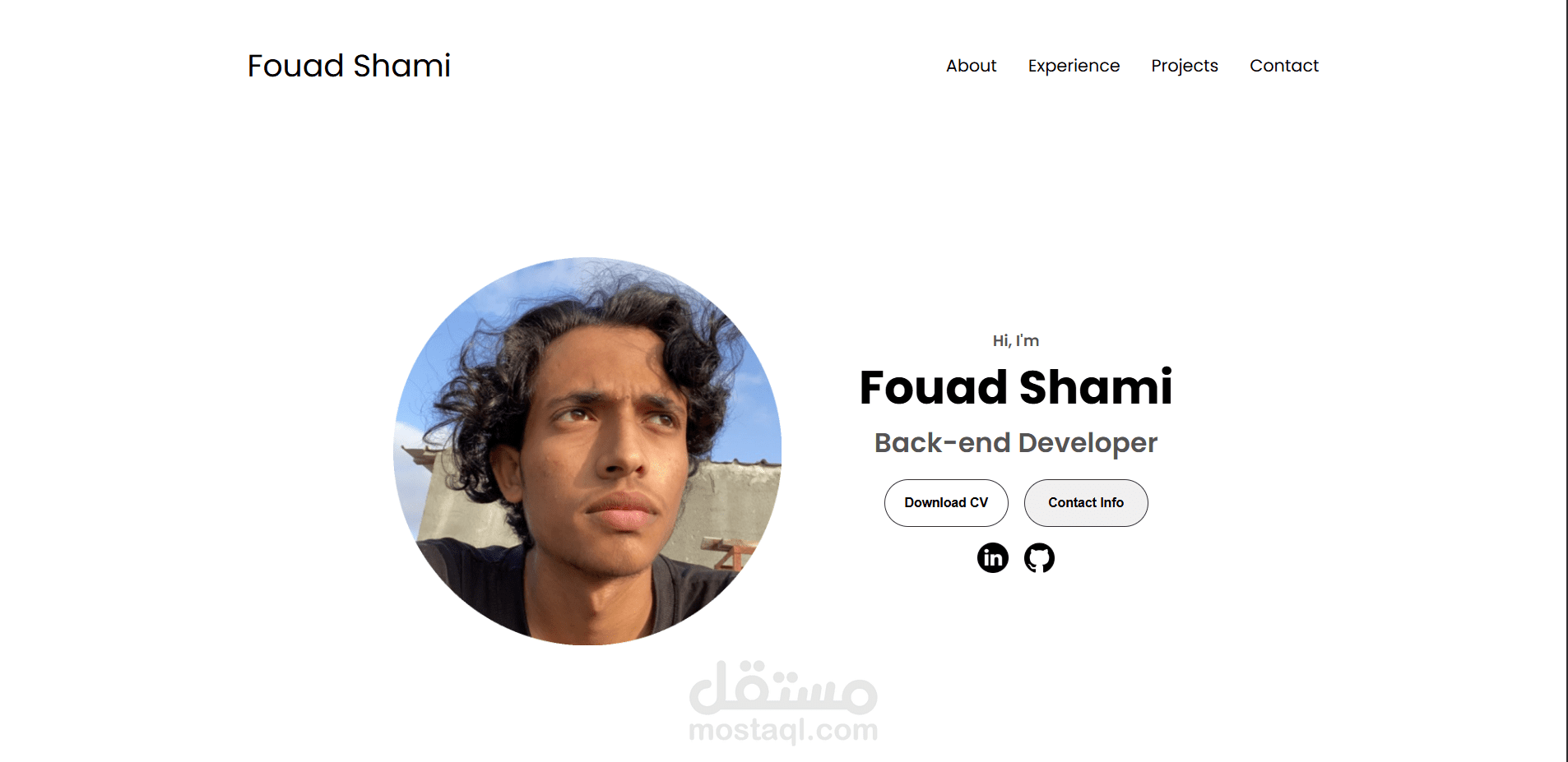 Portfolio Website – Personal Developer Website
