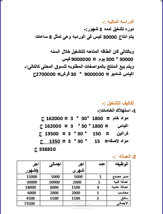 دراسه جدوى