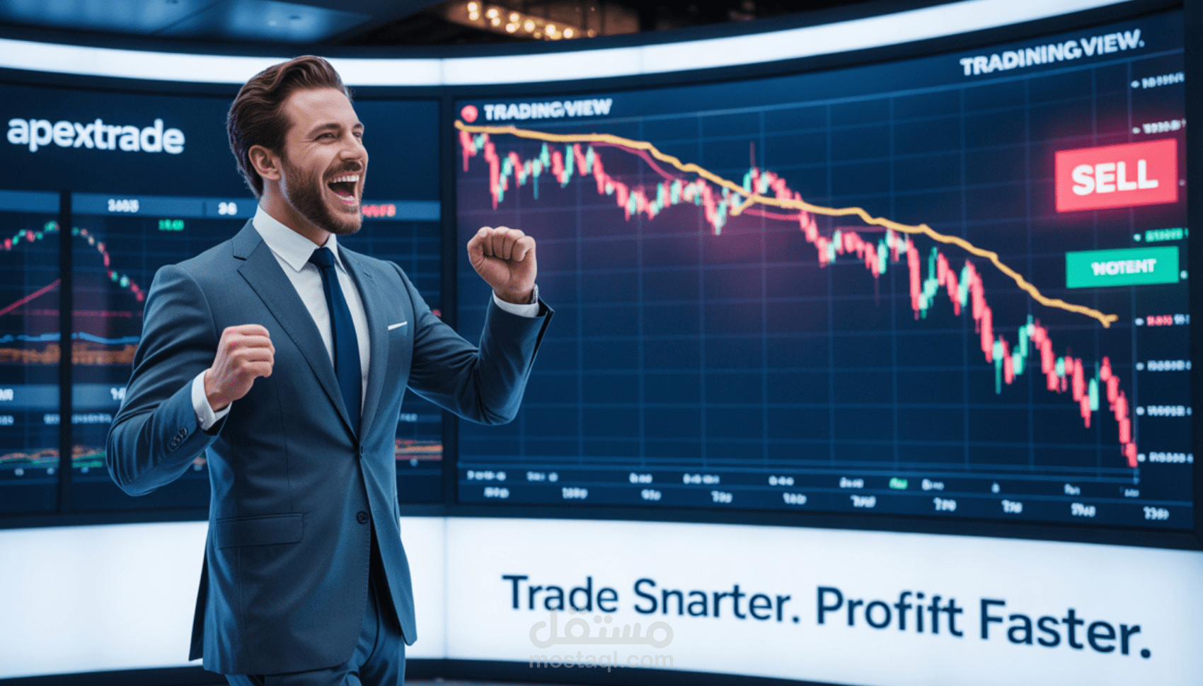 مؤشر Bollinger Bands مطور مع إحصائيات الربح والخسارة