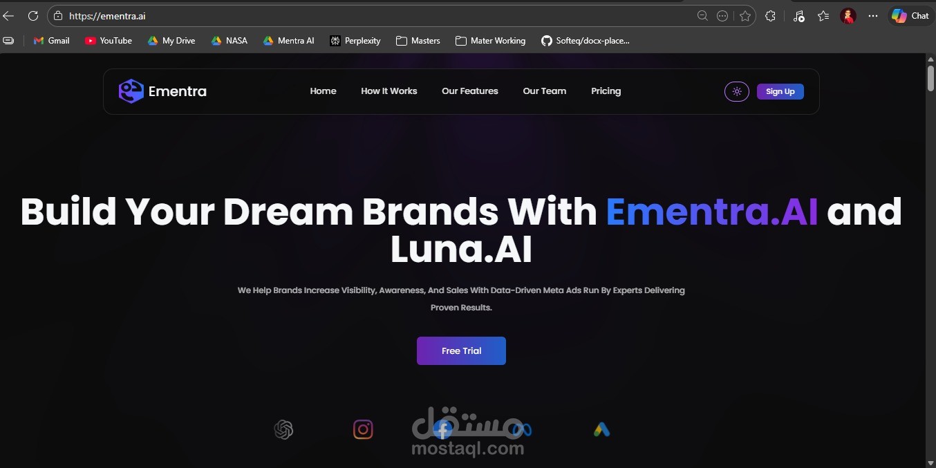 منصة Ementra AI - وكيل ذكاء اصطناعي لأتمتة الحملات التسويقية