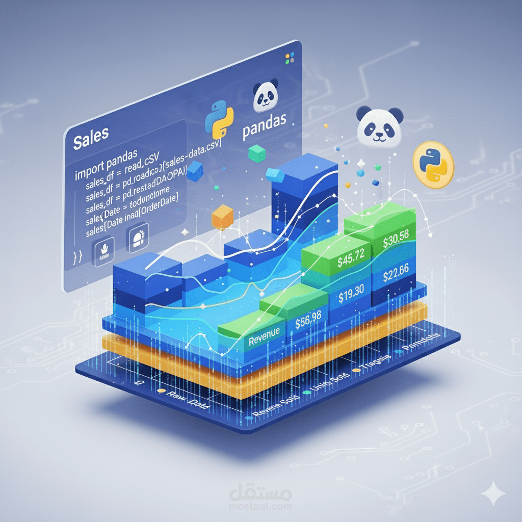 تحليل بيانات بأستخدام (Python + Pandas + Visualize)