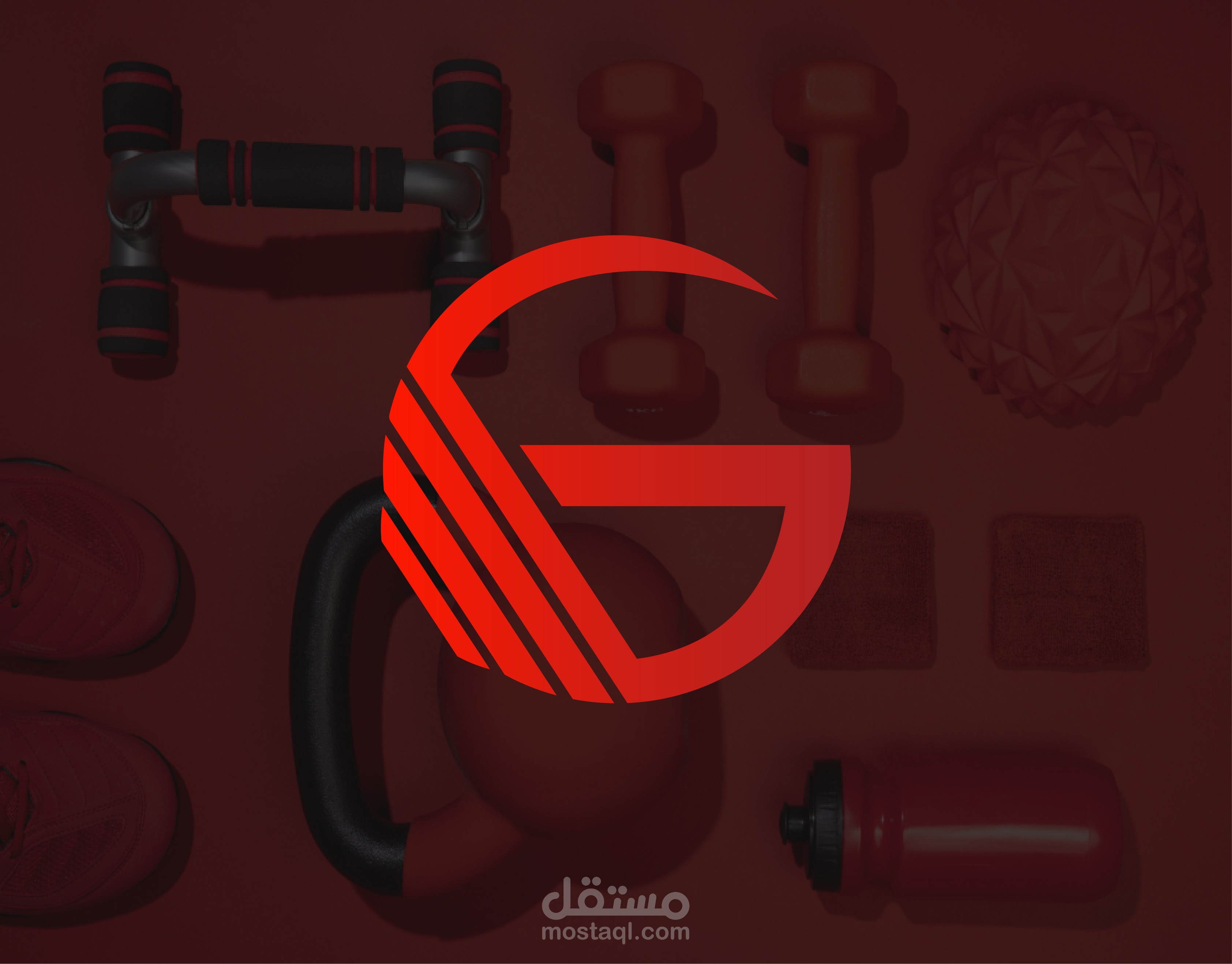 مشروع هوية  GRIT Athletics للوازم الرياضة