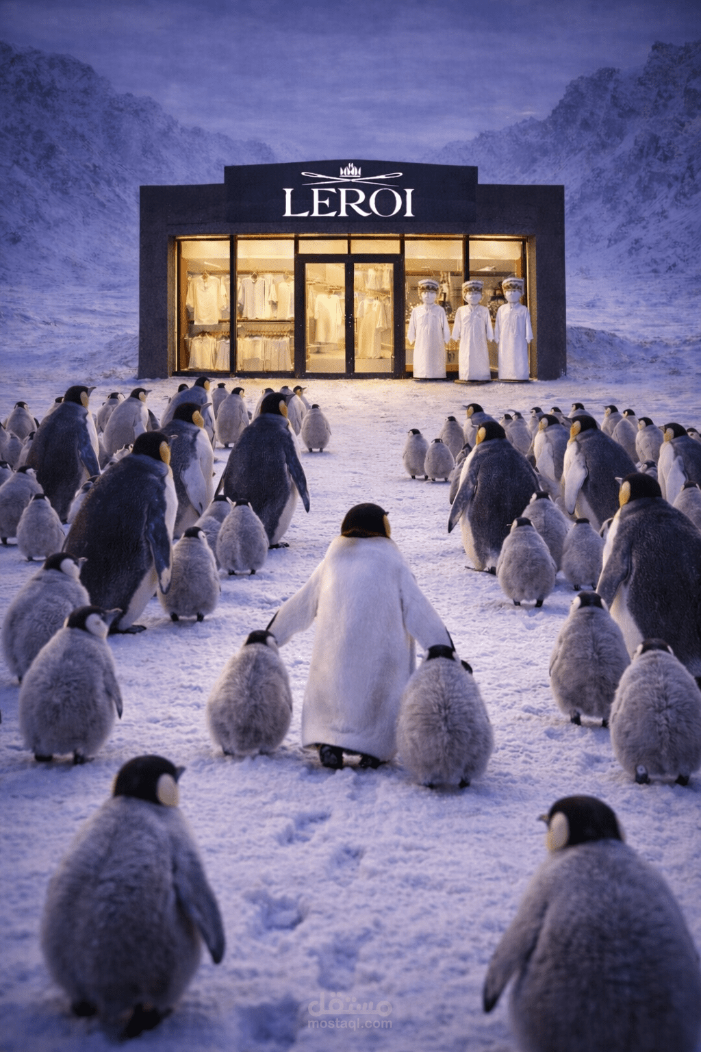 اعلان البطريق التريند  لى مول  leroi