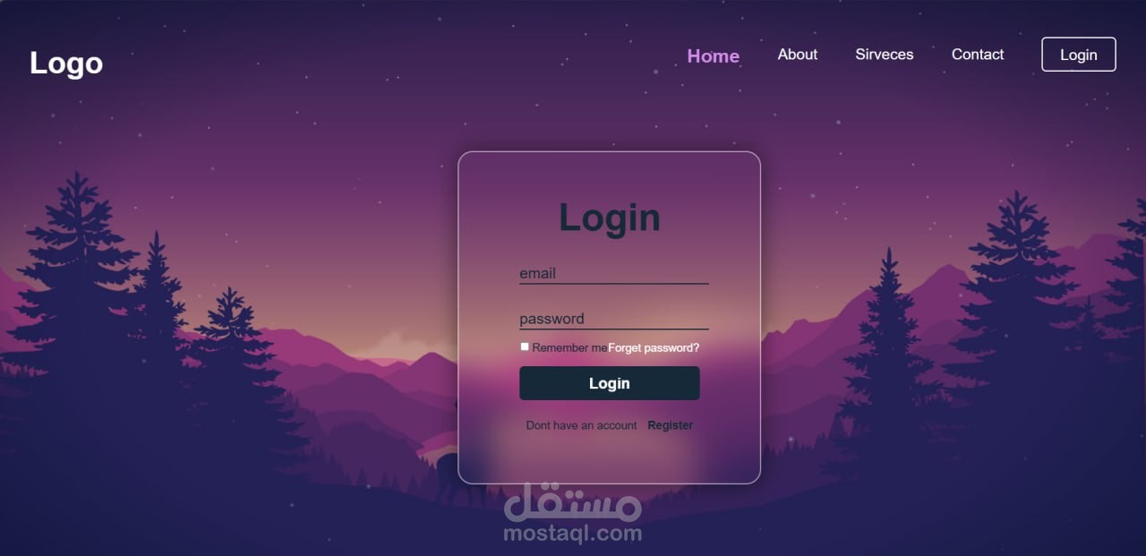Website that  offering digital services,built with HTML and CSS