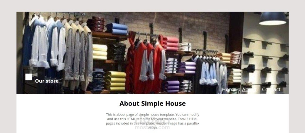 E-commerce Website  that built with HTML and CSS