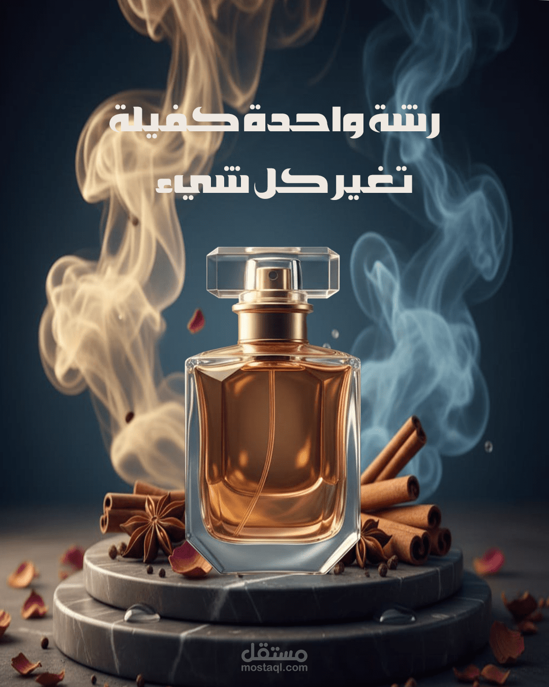 تصميم اعلان لمحل عطر