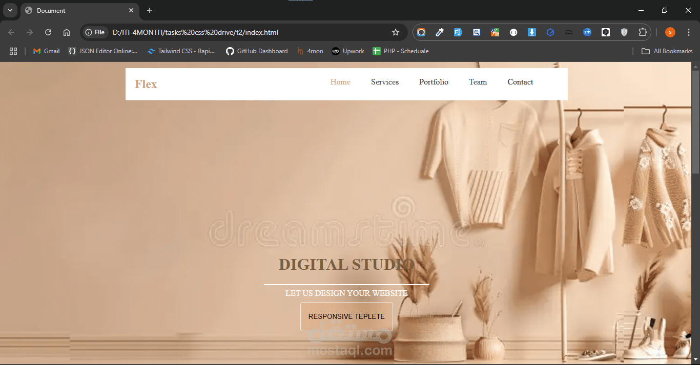 landing page style
