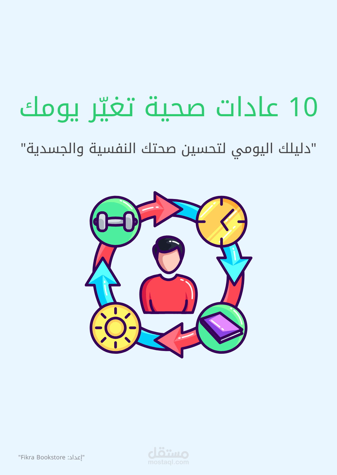 تصميم غلاف كتيب رقمي | مجال الصحة والعادات اليومية