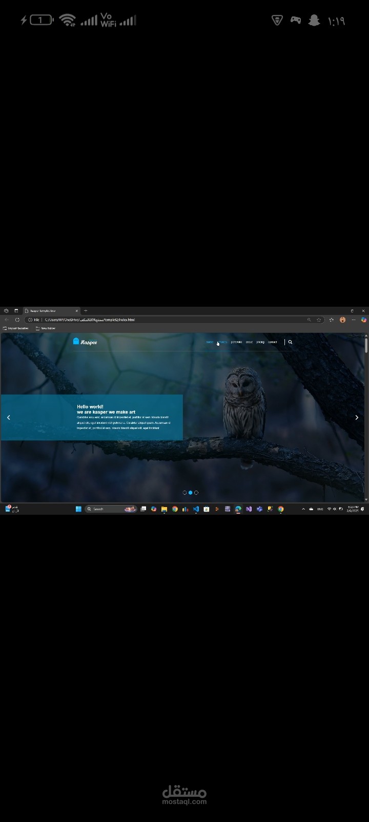 Simple project static web