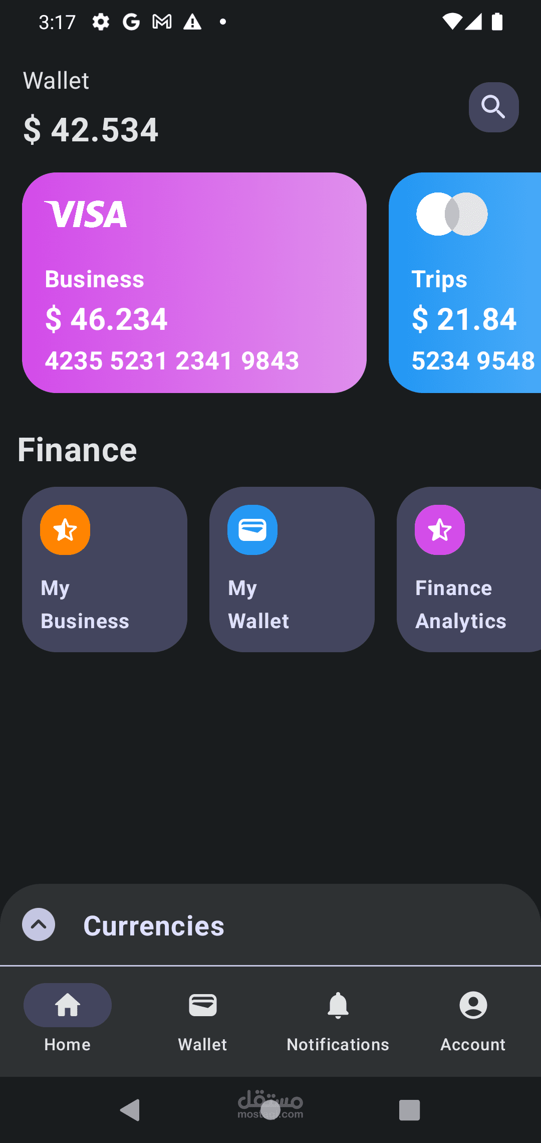 simple visa card app